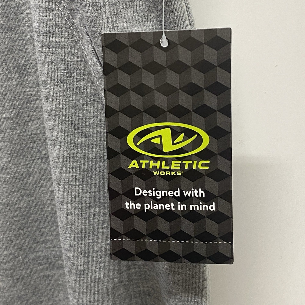New Athletic Works Gray Cotton Blend Women's Plus XXXL 22 Core Knit Capri NWT - Picture 3 of 7